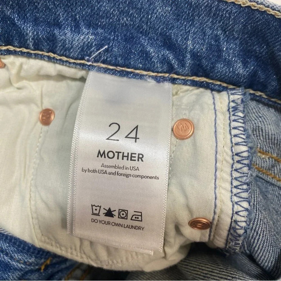 Mother Superior Trickster Ankle Cryin' On Holy Ground Straight Jeans Distressed - Picture 5 of 9